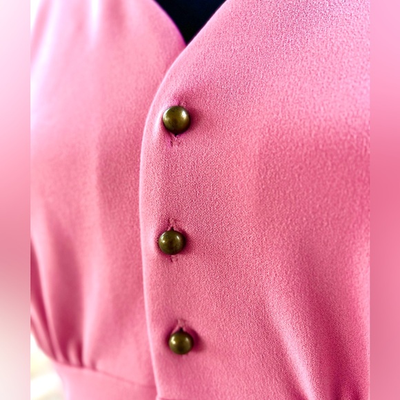Elegant Pink Button-Down Dress | Jessakae Folklore | XL - Picture 3 of 10